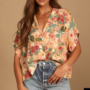 Lulu’s Floral Print Women's Top
